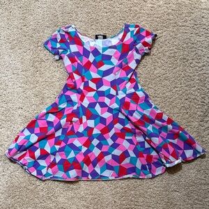 Nooworks Colorful Geometric Pattern Dress